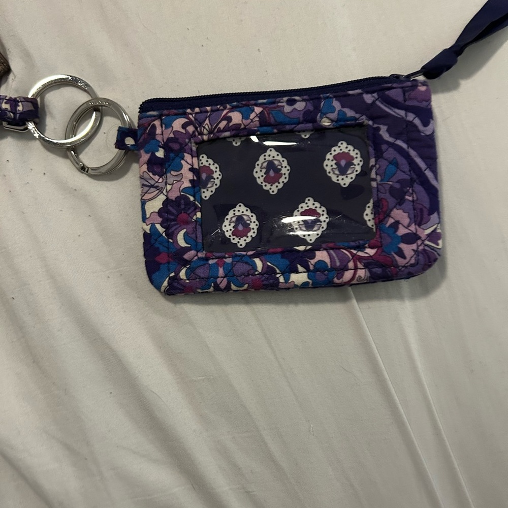Vera Bradley Purple Floral Wristlet